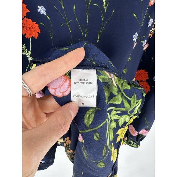 Pomander Place Floral Navy Blouse - Picture 4 of 7